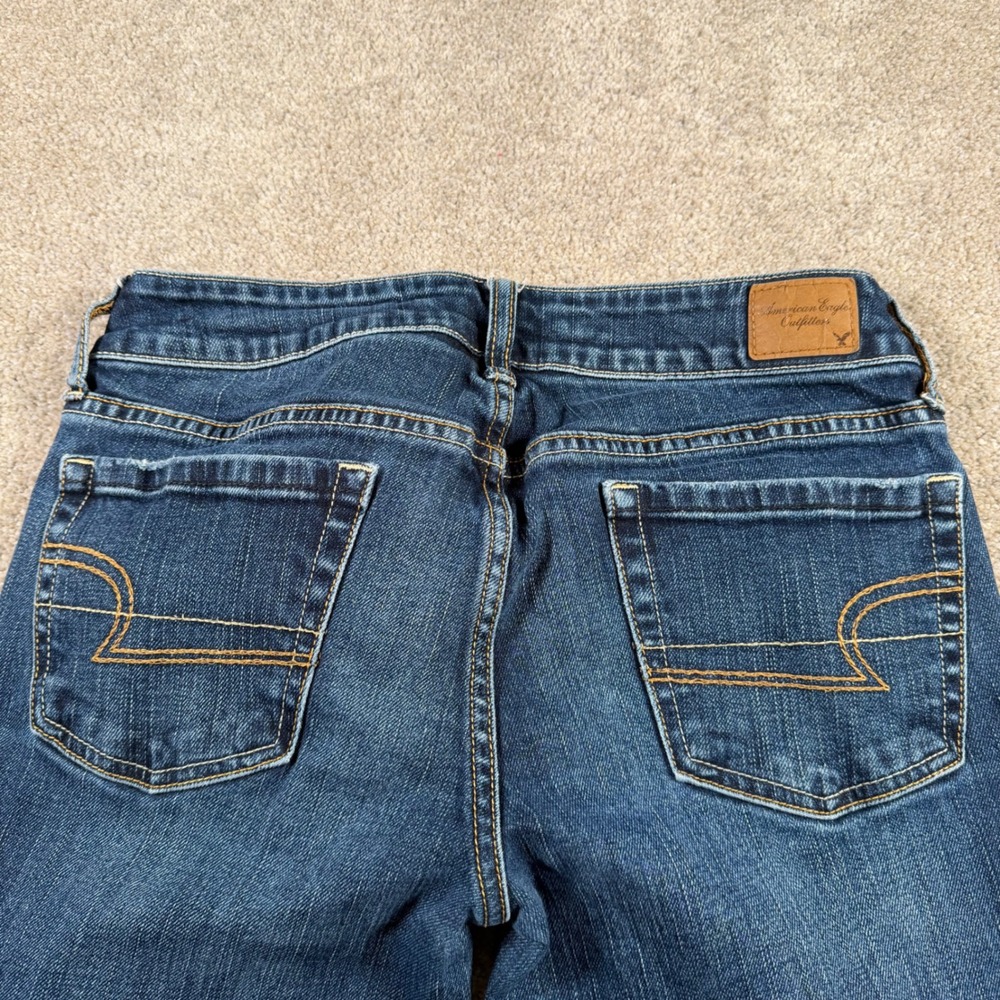 American Eagle Favorite Boyfriend Jeans Womens 6 (FITS 28x30) Blue READ - Picture 5 of 14